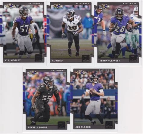 2017 Donruss Football Complet Team Set 10 Baltimore Ravens Joe Flacco