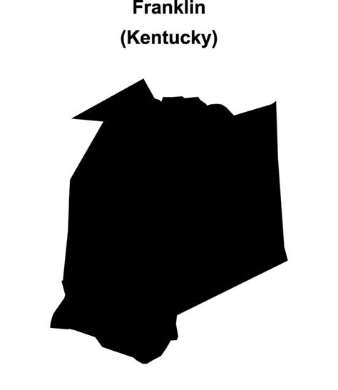 Franklin County, Kentucky blank outline map 46721181 Vector Art at Vecteezy