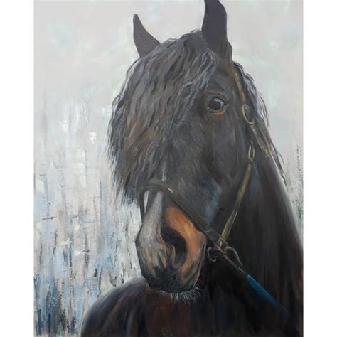 Horse Original Oil Painting On Canvas Inspire Uplift