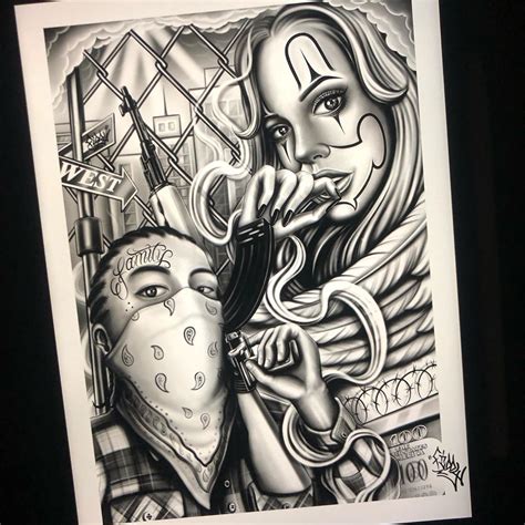 Fiddy On Instagram “ 🏽👌🏾👍🏾 Chicano Chicanoart Chicanotattoo