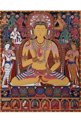 The Buddha Amoghasiddhi Surrounded By The Dhyani Buddhas Tibetan