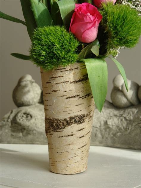 Birch Bark Vases Planter Wedding Flower Pot Rustic Chic Wedding