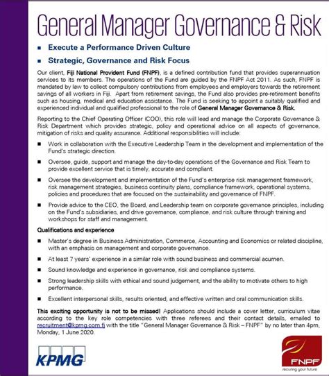 Fiji National Provident Fund (FNPF) on LinkedIn: #careeropportunity #
