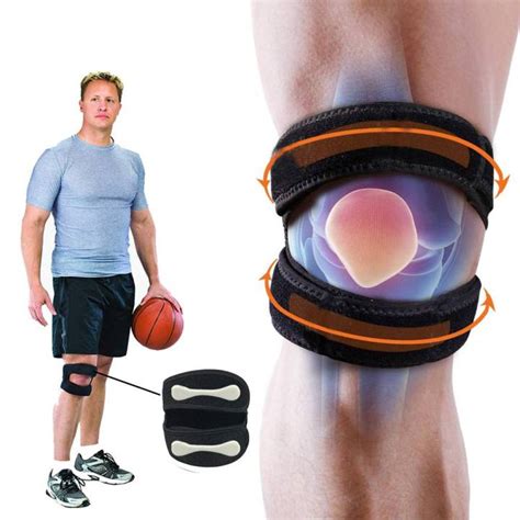 Pcs Adjustable Patella Knee Strap Supports Braces Double Strap Knee