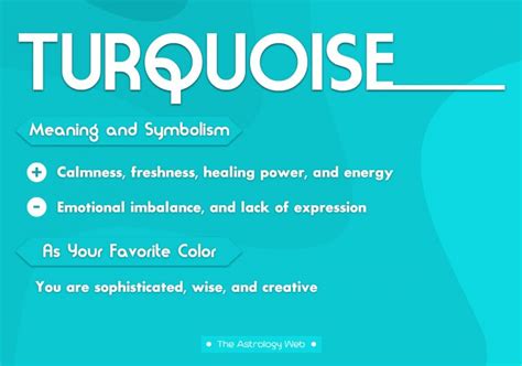 Turquoise Color Meaning and Symbolism | The Astrology Web