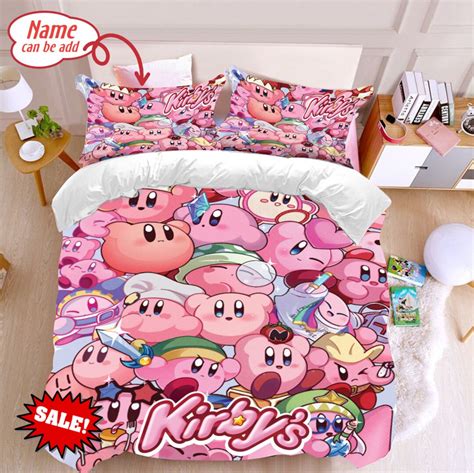 Personalized Kirby Bedding Set Gamer Bedding Kirby Classic Etsy