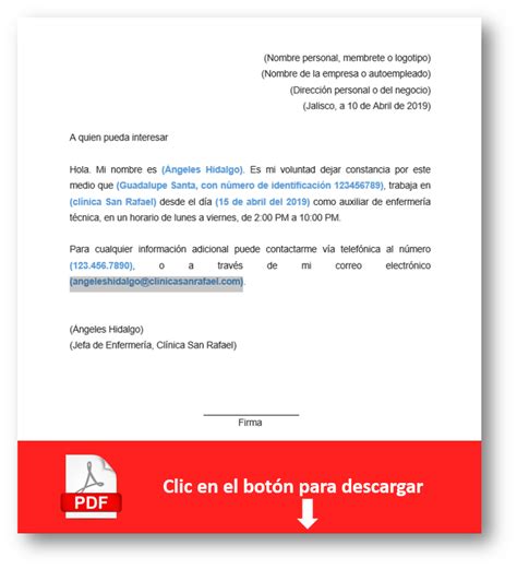 Carta de liquidación laboral ejemplo y modelo para descargar