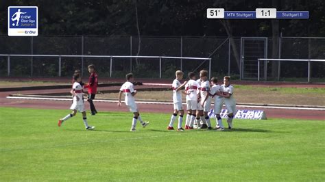 Enbw Oberliga C Junioren Mtv Stuttgart Gegen Vfb Stuttgart Sb Youtube