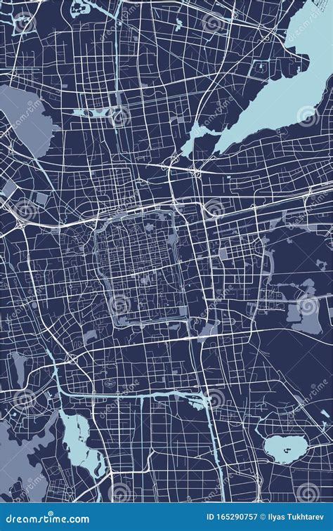 Suzhou China City Map In Retro Style In Golden Color Outline Map