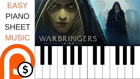 Daughter Of The Sea Warbringers Jaina Easy Piano Sheet Music