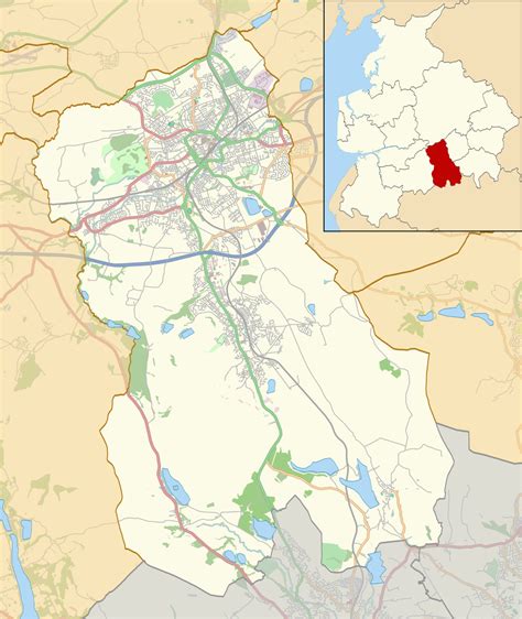 Blackburn Map England