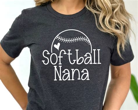 Softball Nana Svg Sports Svg Heart Svg Softball Svg Sports Etsy UK