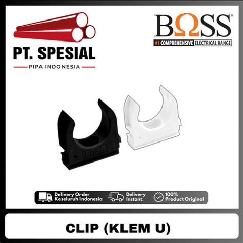 Jual Clip Model U Mm Klem Pipa Conduit Clip Pipa Putih Boss