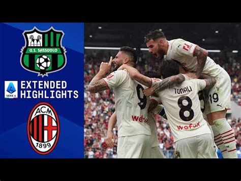 Sassuolo Vs Ac Milan Extended Highlights Serie A Cbs Sports