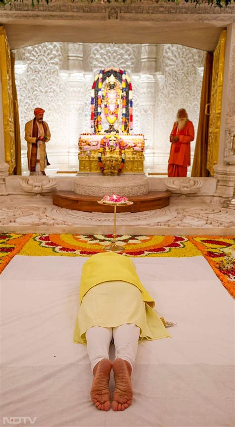 Pics PM Modi Offers Prayers At Ram Temple In Ayodhya