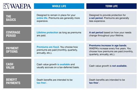 The Difference between Term & Whole Life Insurance | WAEPA