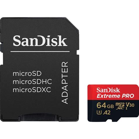 SanDisk Minneskort MicroSDXC Extreme Pro 64GB Rescue Pro Deluxe 170MB S