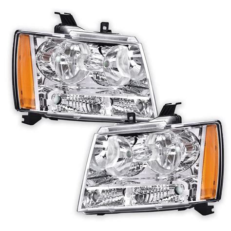 Pit66 Headlights Compatible With 2007 2014 Chevy Tahoe Suburban 2007 2013 Chevy Avalanche