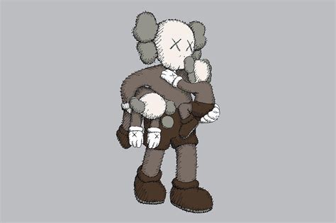 Kaws Wallpaper 4K White