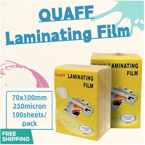 70x100mm ID Size QUAFF Laminating Film Hot Lamination Process 250micron