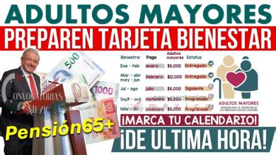 Fechas Clave Para La Distribuci N De Apoyos Para E Bienestar Pensi N