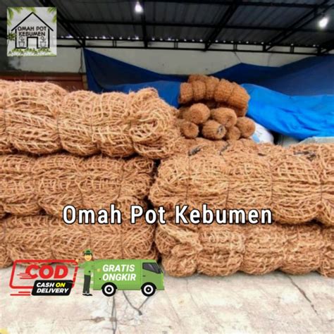 Jual 50 Meter Cocomesh Coconet Jaring Tali Serabut Kelapa Rambatan