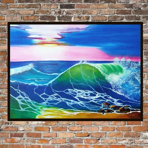 Seascape Oil Paintings Original Marine Landscape Art Beach - Etsy