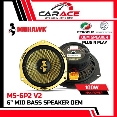 MOHAWK Speaker Combo Set M5 V2 PlugandPlay Speaker Kereta 6inch Speaker