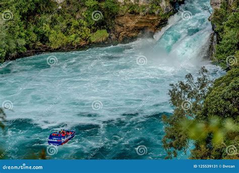 Tourist Adventure in Huka Falls with Huka Jet Boat the Most Famous ...