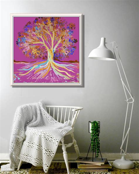 Tree Wall Art Large Living Room Wall Art Landscape Art - Etsy