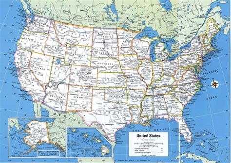 Carte Politique Des États Unis