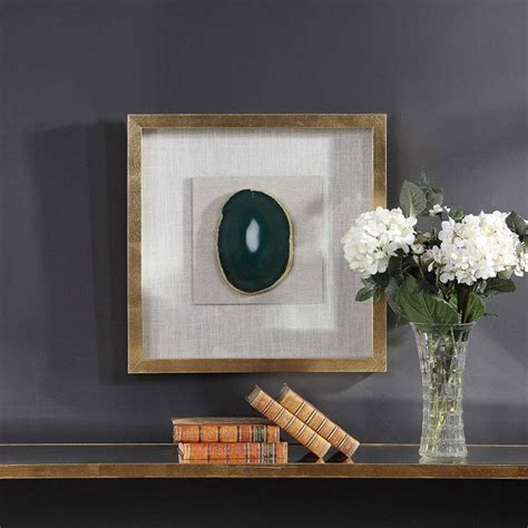 Keeva Agate Stone Shadow Box Uttermost Furniture Cart