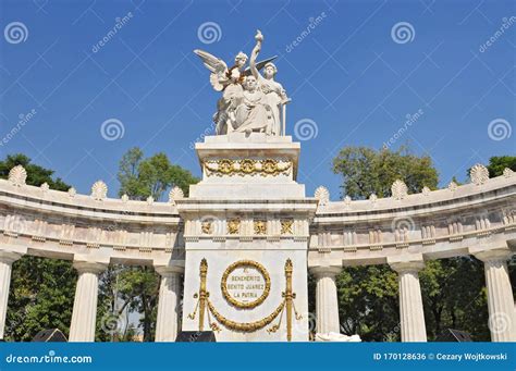 Monument To Benito Juarez, Neoclassical Monument Made of Marble To ...