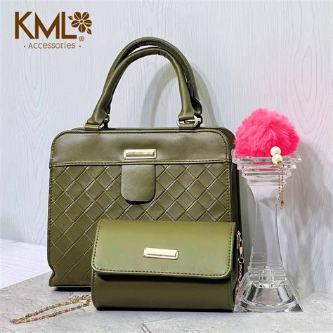 CARTERA ROSSY 2 PIEZAS VERDE KML ACCESORIOS