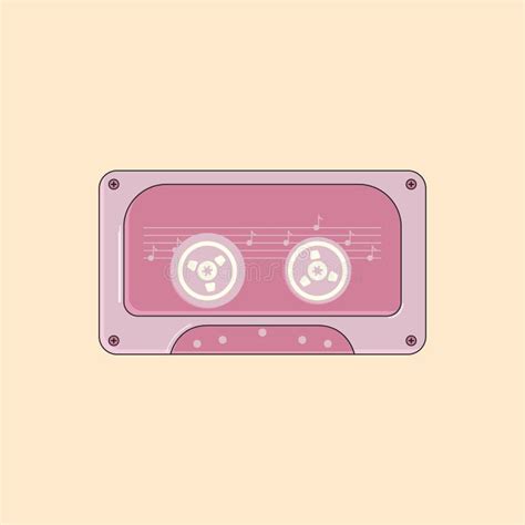 Cassette Vector Icon Retro Tape Recorder Vector Icon Cute Color Audio Cassette Cartoon Old