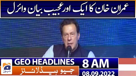 Geo Headlines Today 8 Am 8th September 2022 Tv Shows Geotv