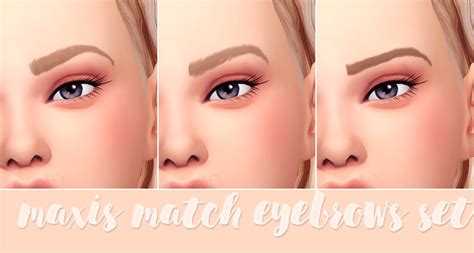 Pralinesims Maxis Match Eyebrow Pack N Maxis Match Kylie Jenner Hot