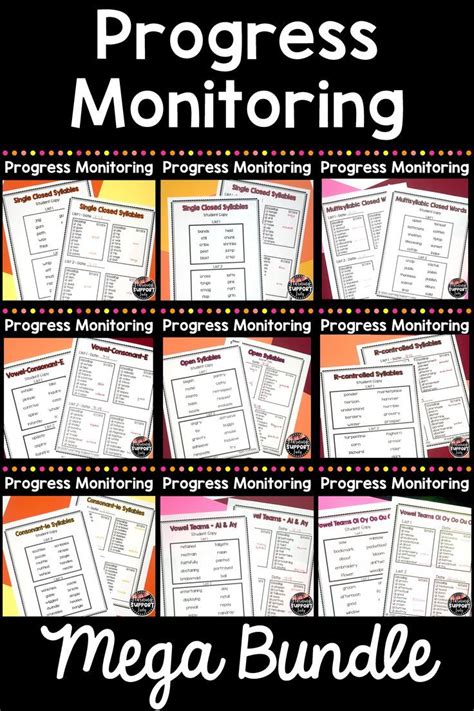 Decoding And Encoding Progress Monitoring Iep Goals 6 Syllable Types Iep Goals Progress