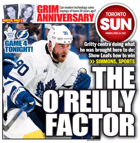 Toronto Sun On Twitter The O Reilly Factor Gritty Centre Doing What