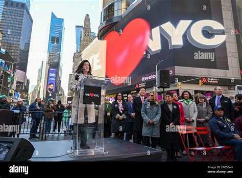 New York Governor Kathy Hochul At The Campaign Launch Event For We