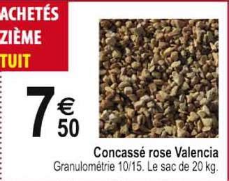 Offre Concassé Rose Valencia chez Tridome