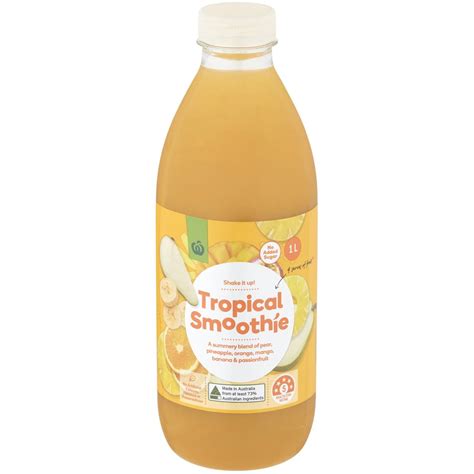 Woolworths Tropical Smoothie 1l Woolworths