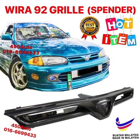 WIRA 92 FRT GRILLE SPANDER BLACK Fit Wira Se Satria Putra Arena 1 3 1 5