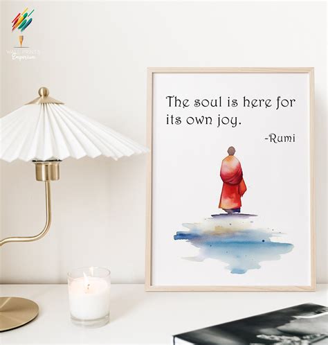 Print At Home Rumi Quote Wall Art Large Quote Art Positive Etsy