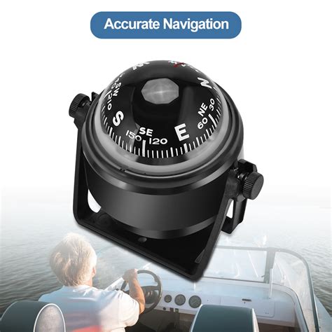 Dash Compass Car Mount Compass Black Electronic Vehicle Compass