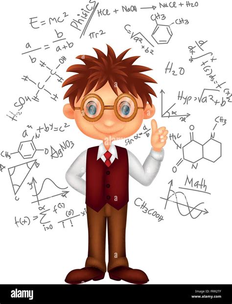 Smart Boy Cartoon Stock Vector Image Art Alamy