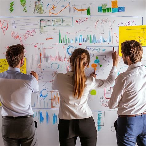 Un Equipo Que Hace Una Lluvia De Ideas Y Traza Estrategias De Mejora