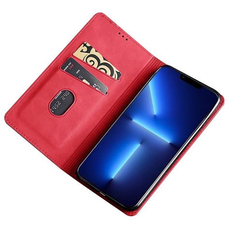 For Tecno Pova Pro G Skin Feel Magnetic Leather Phone Case Red