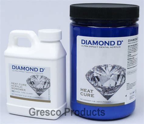 Keystone Diamond D Heat Cure Acrylic For Dentures 1 Lb W Monomer