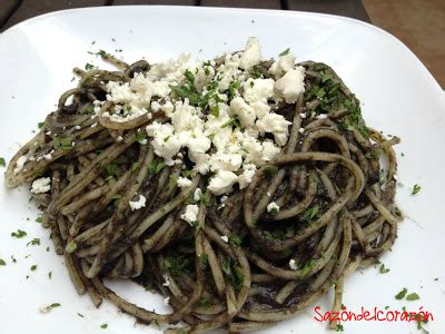 Saz N Del Coraz N Spaghetti En Salsa De Huitlacoche